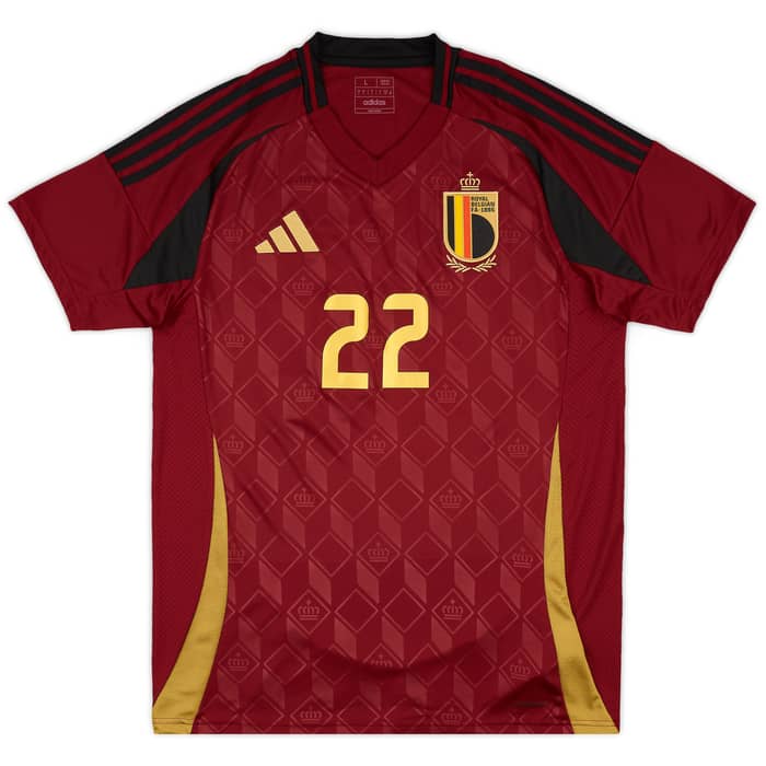 2024-25 Belgium Home Shirt Doku #22
