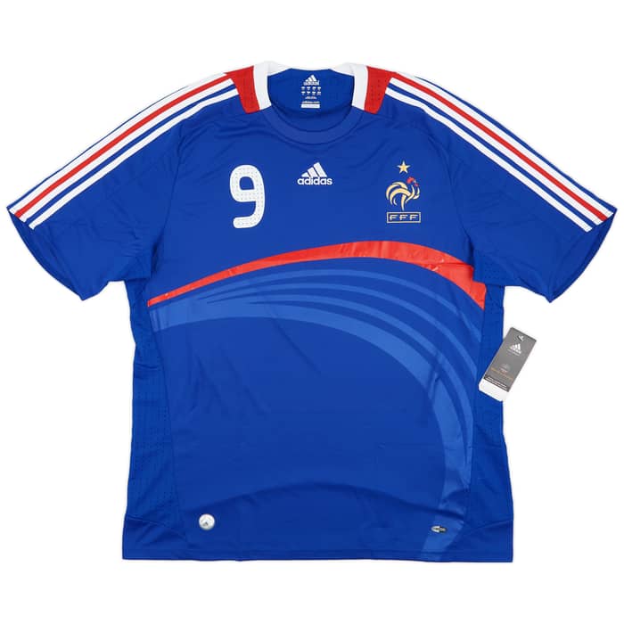 2007-08 France Home Shirt Benzema #9 (XL)