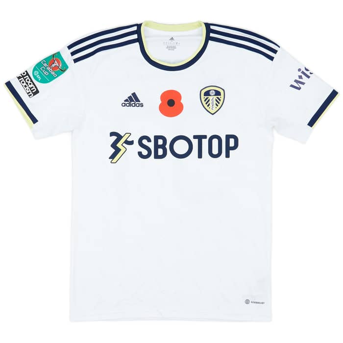 2022-23 Leeds Match Issue Carabao Cup Home Shirt Drameh #37