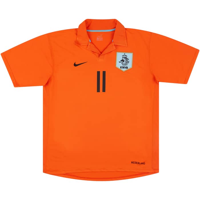2006-08 Netherlands Home Shirt Robben #11