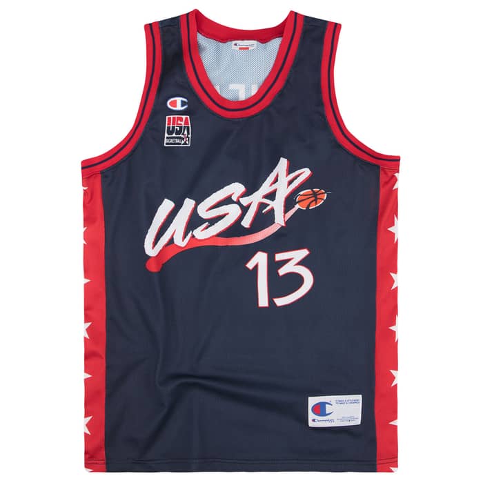 1996-99 USA O'Neal #13 Champion Jersey (Away) S
