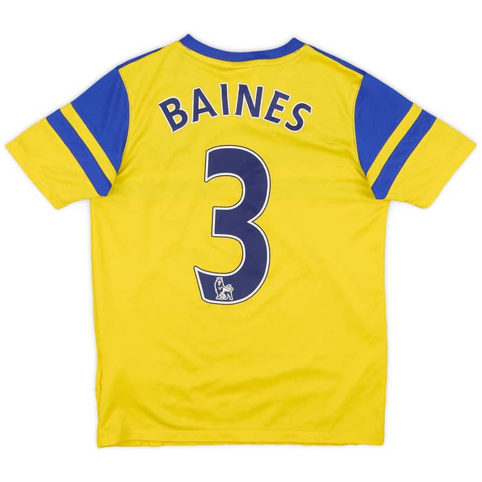 2013-14 Everton Away Shirt Baines #3 - 6/10 - (M.Boys)