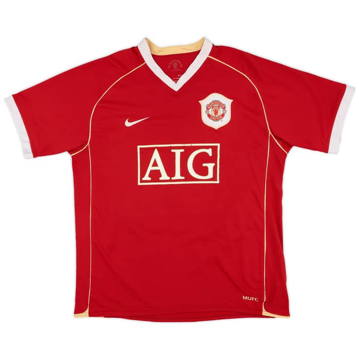 2006-07 Manchester United Home Shirt Solskjaer #20 - 5/10 - (L)