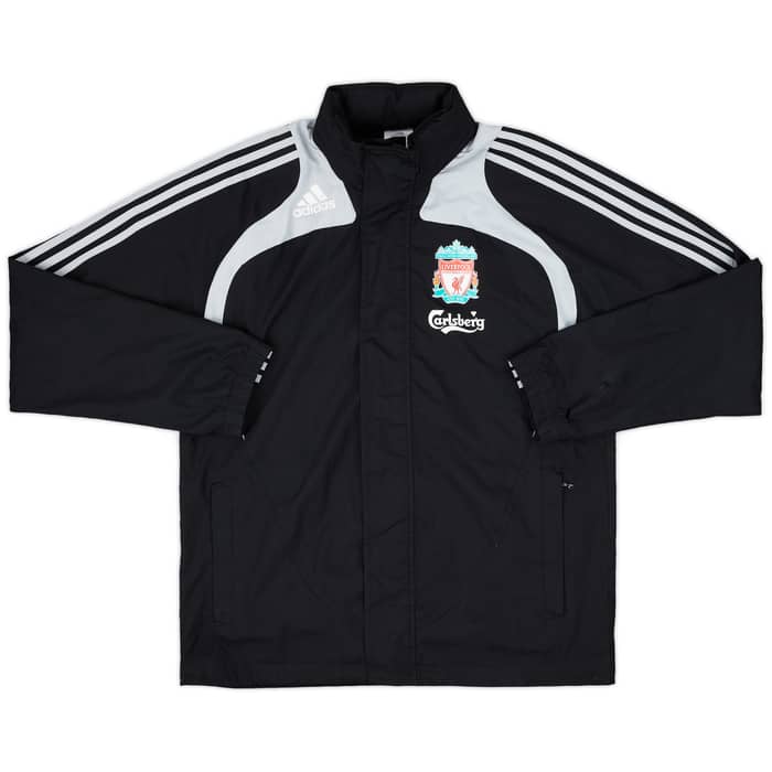 2008-09 Liverpool adidas Hooded Rain Jacket - 6/10 - (S)