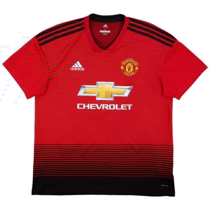 2018-19 Manchester United Home Shirt Young #18 - 9/10 - (L)