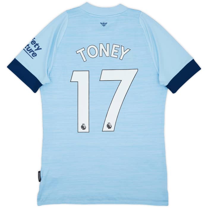 2022-24 Brentford Away Shirt Toney #17 - 7/10 - (S)