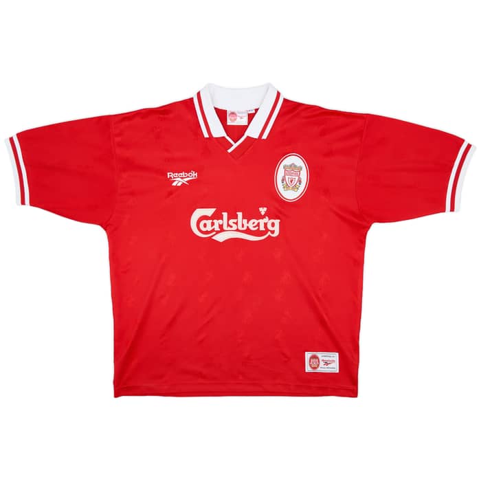 1996-98 Liverpool Home Shirt McManaman #7 - 8/10 - (XL)