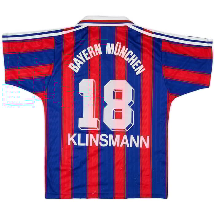 1995-97 Bayern Munich Home Shirt Klinsmann #18 - 6/10 - (S)
