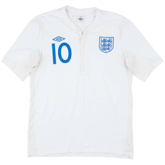 2010-11 England Home Shirt Rooney #10 - 6/10 - (M)