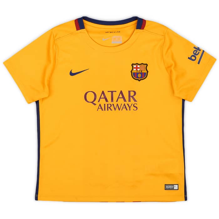2015-16 Barcelona Away Shirt - 9/10 - (7-8 Years)