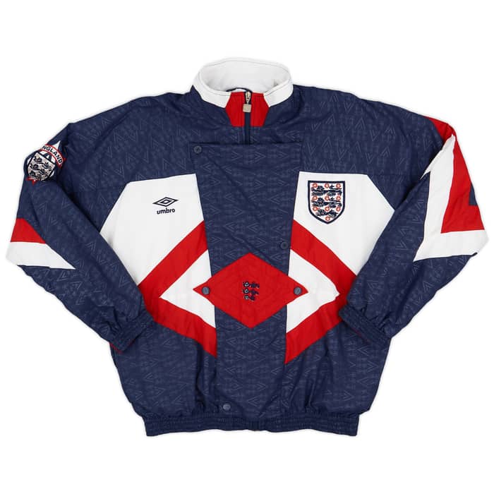 1990-92 England Umbro Track Jacket - 9/10 - (M)