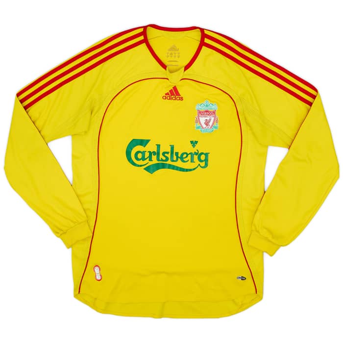 2006-07 Liverpool Away L/S Shirt Gerrard #8 - 8/10 - (S)