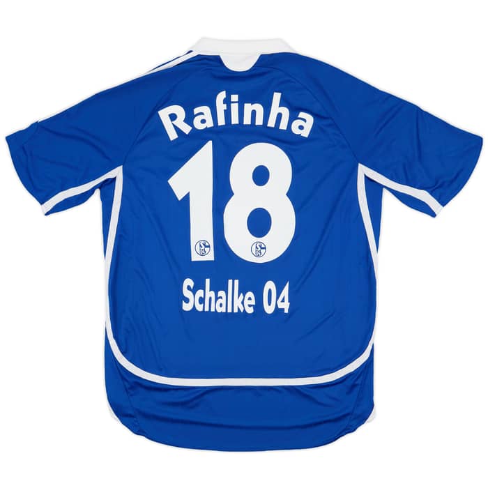 2006-07 Schalke Home Shirt Rafinha #18 - 8/10 - (XL)