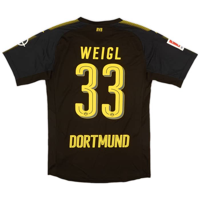 2017-18 Borussia Dortmund Authentic Away Shirt Weigl #33 - 8/10 - (M)