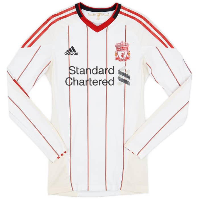 2010-11 Liverpool Authentic TechFit Away L/S Shirt Agger #5 - 4/10 - (M)