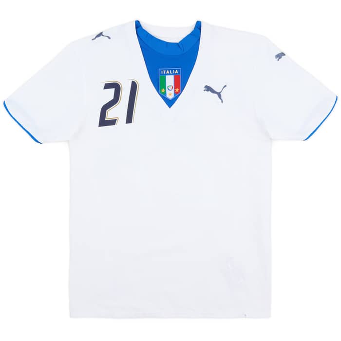 2006 Italy Away Shirt Pirlo #21 - 4/10 - (S)