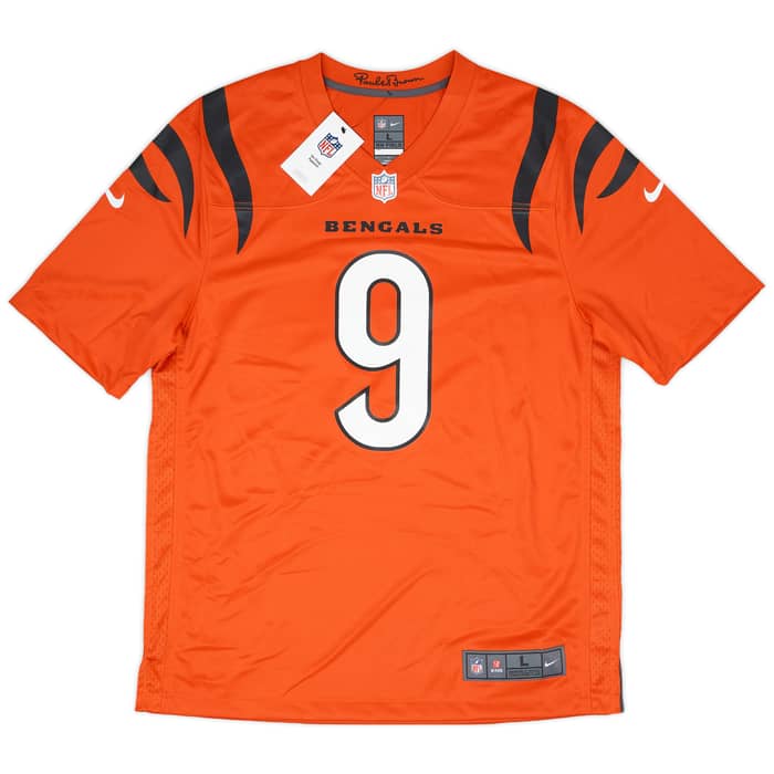 2021-24 Cincinnati Bengals Burrow #9 Nike Game Alternate Jersey (L)