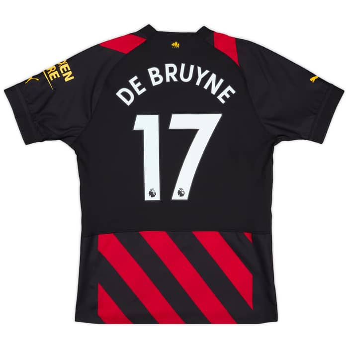 2022-23 Manchester City Player Issue Away Shirt De Bruyne #17