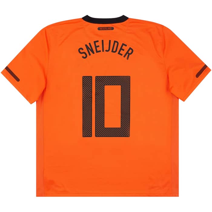 2010-11 Netherlands Home Shirt Sneijder #10