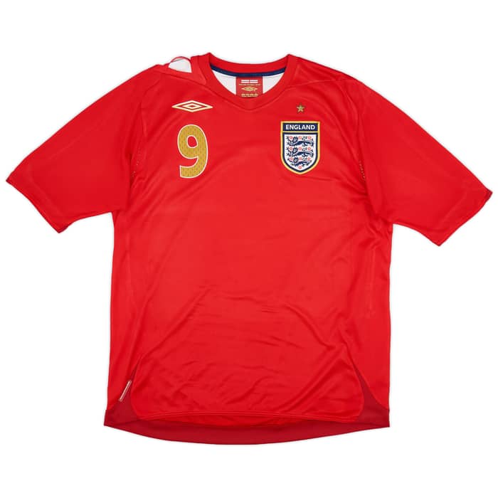 2006-08 England Away Shirt Rooney #9 - 6/10 - (L)