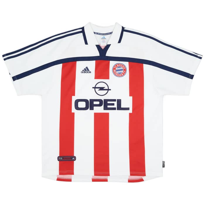 2000-01 Bayern Munich Away Shirt Elber #9 - 9/10 - (XL)