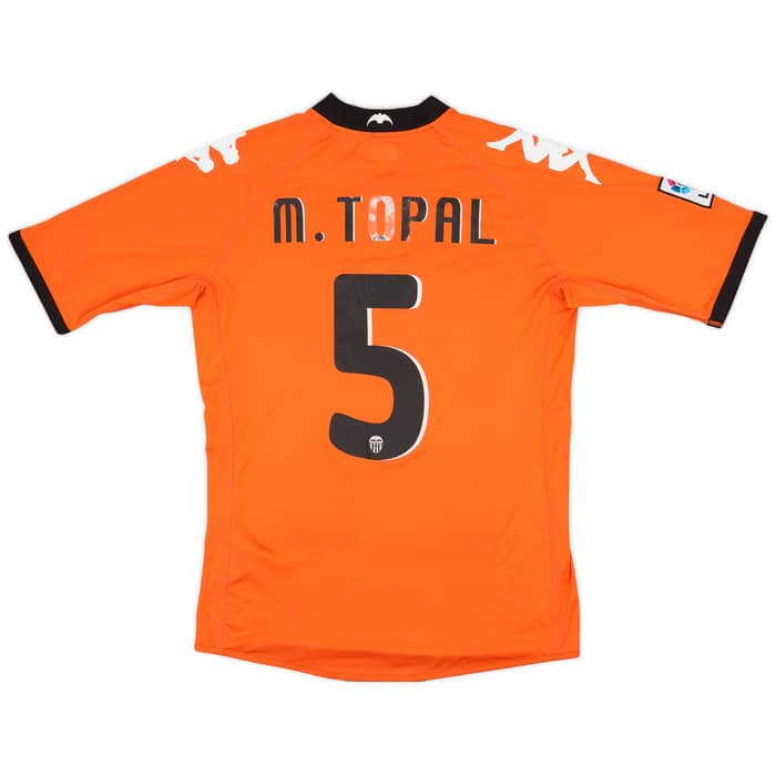 2010-11 Valencia Away Shirt M.Topal #5 - 5/10 - (L)