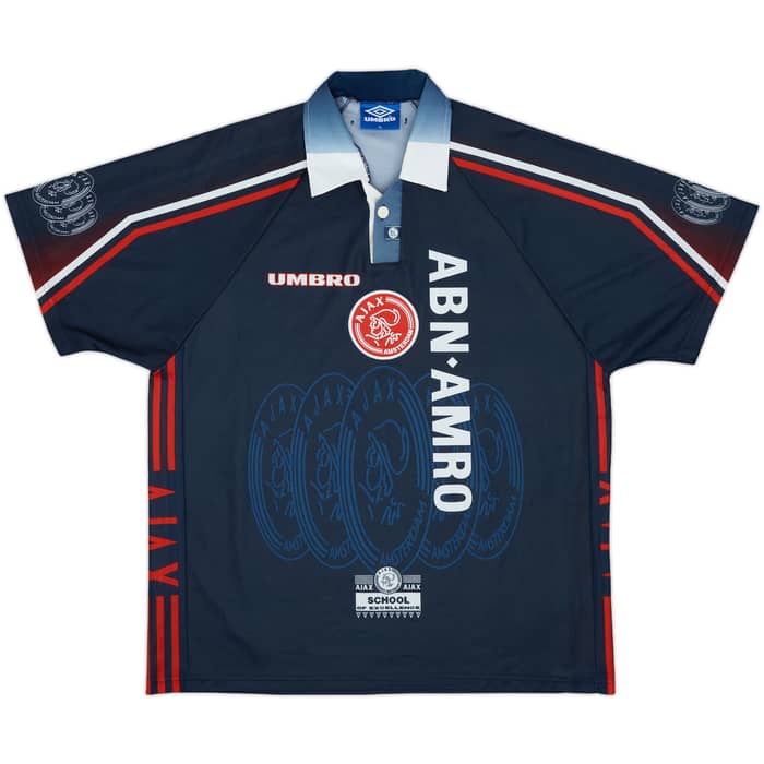 1997-98 Ajax Away Shirt F.De Boer #4 - 8/10 - (XL)