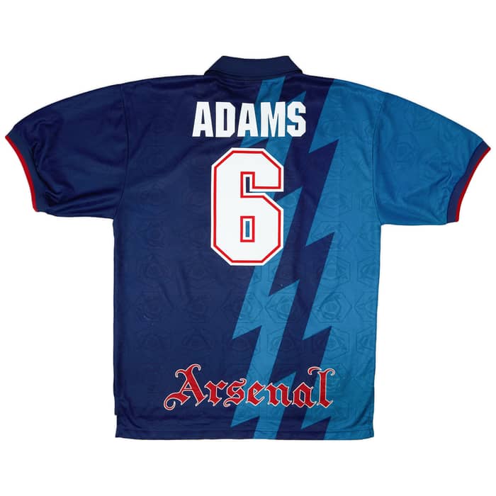 1995-96 Arsenal Away Shirt Adams #6 - 8/10 - (XL)