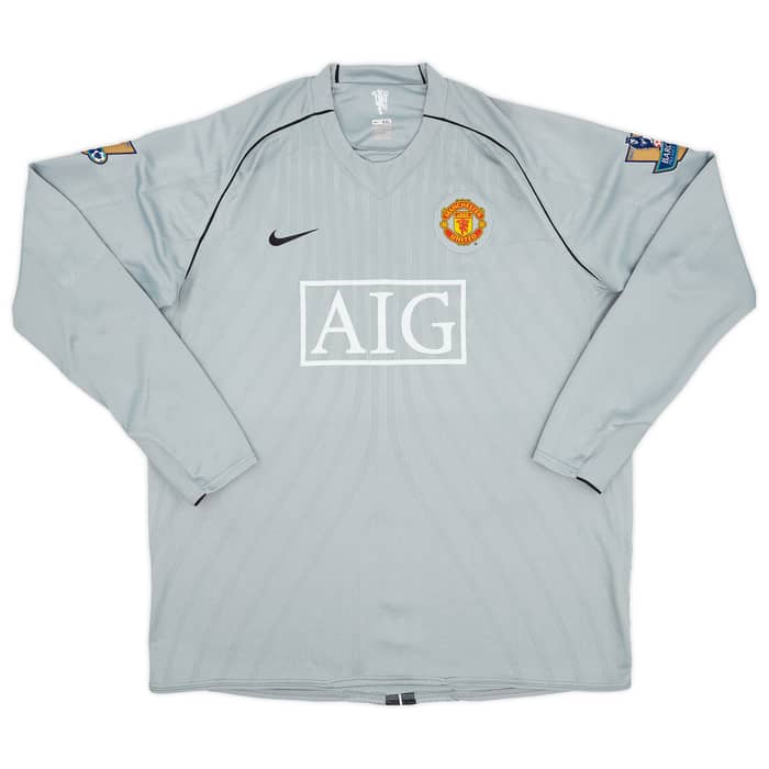 2007-08 Manchester United Player Issue GK Shirt Van Der Sar #1 - 9/10 - (XXL)