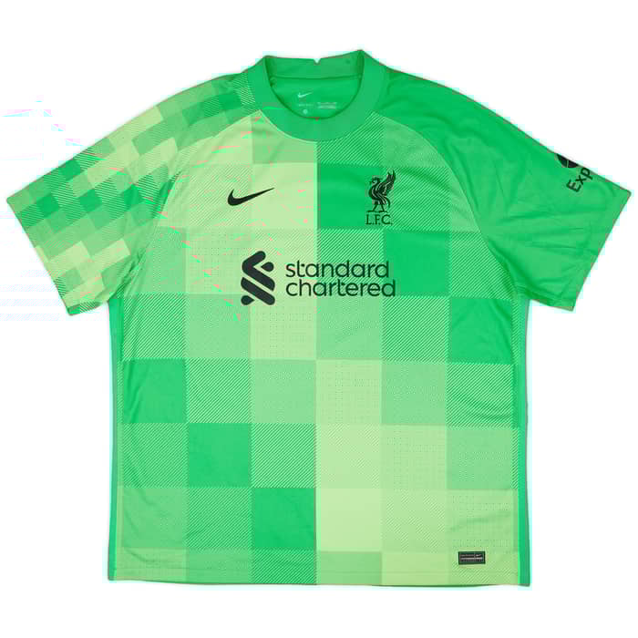2021-22 Liverpool GK S/S Shirt A.Becker #1 - 8/10 - (XXL)