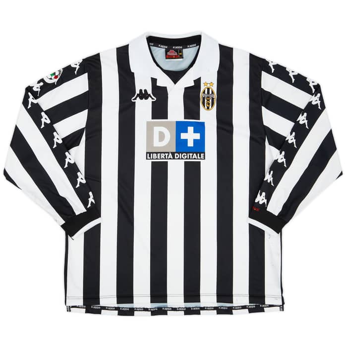 1999-00 Juventus Match Issue Home Shirt Davids #26
