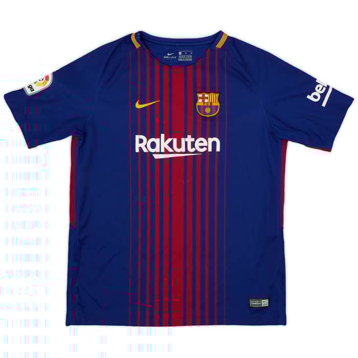2017-18 Barcelona Home Shirt - 7/10 - (XL.Boys)