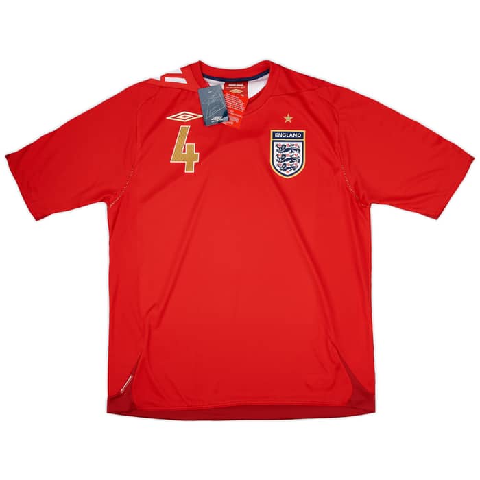 2006-08 England Away Shirt Gerrard #4 (XL)