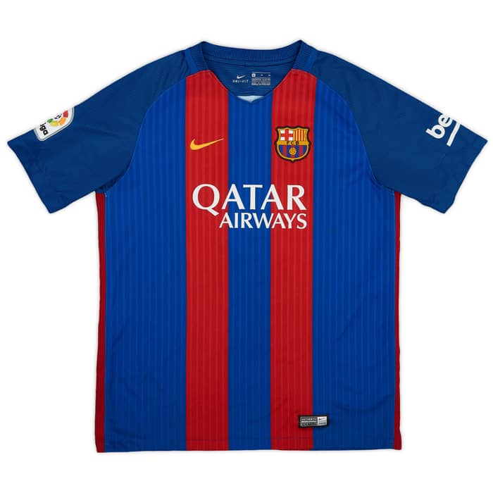 2016-17 Barcelona Home Shirt - 8/10 - (XL.Boys)
