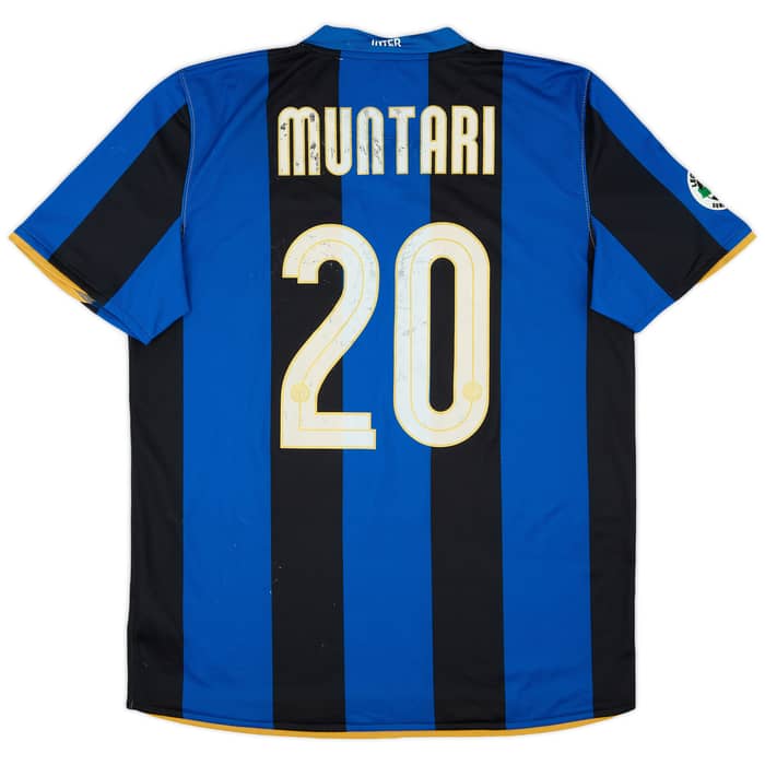 2008-09 Inter Milan Home Shirt Muntari #20 - 5/10 - (L)
