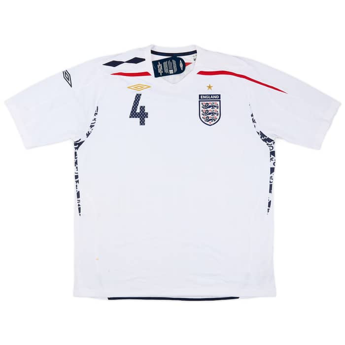 2007-09 England Home Shirt Gerrard #4 (XXL)