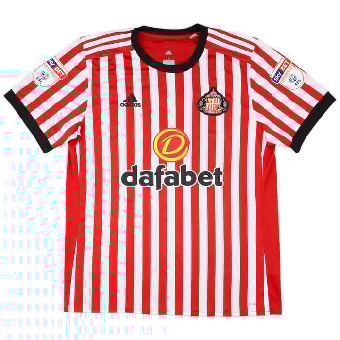 2017-18 Sunderland Match Issue Home Shirt O'Shea #16