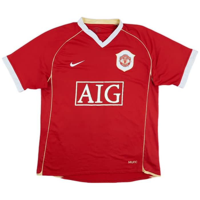 2006-07 Manchester United Home Shirt Evra #3 - 5/10 - (S)