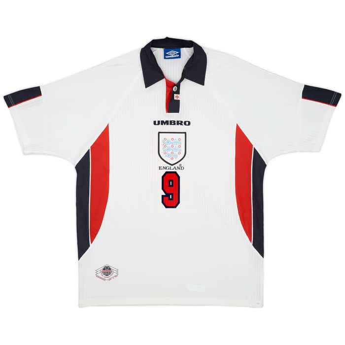 1997-99 England Home Shirt Shearer #9 - 5/10 - (XL)