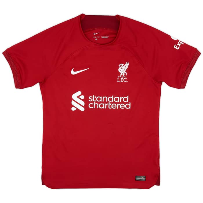 2022-23 Liverpool Home Shirt Virgil #4 - 8/10 - (S)