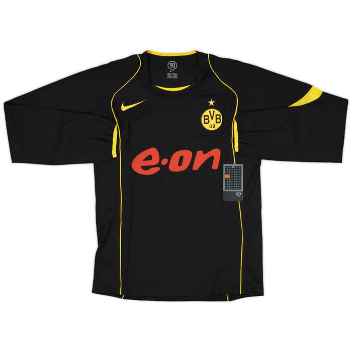 2004-05 Borussia Dortmund Player Issue Away L/S Shirt Rosicky #10 (S)