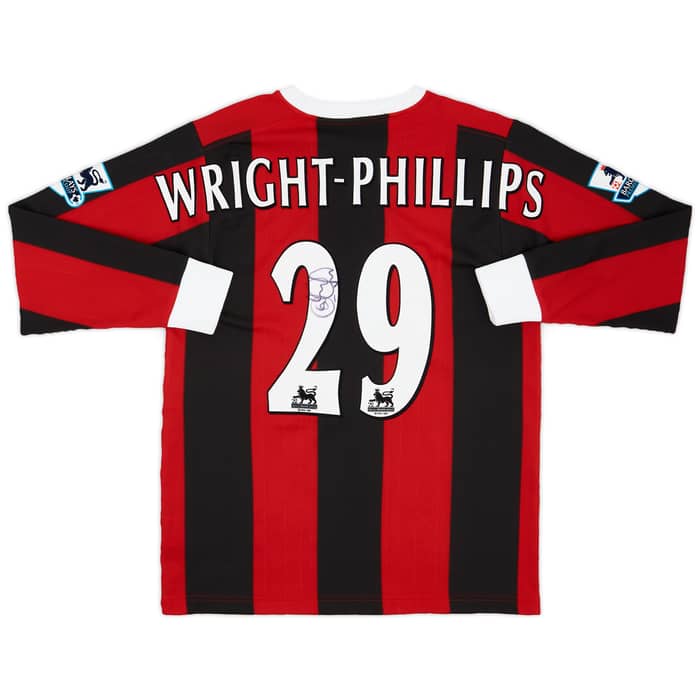 2004-05 Manchester City Match Issue Signed Away Shirt Wright-Phillips #29