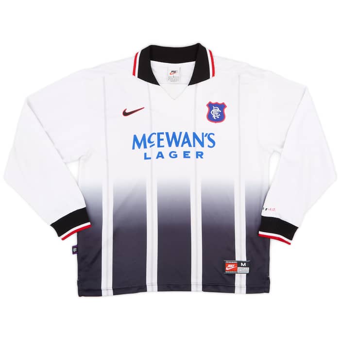 1997-99 Rangers Away L/S Shirt Gascoigne #8 - 6/10 - (M)