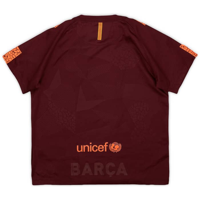 2017-18 Barcelona Third Shirt - 9/10 - (6-7 Years)