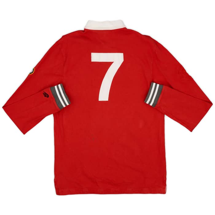 2013-14 Manchester United Nike Polo L/S Shirt #7 - 7/10 - (M)
