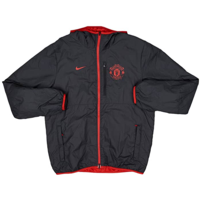 2013-14 Manchester United Nike Reversible Padded Bench Coat - 8/10 - (L)