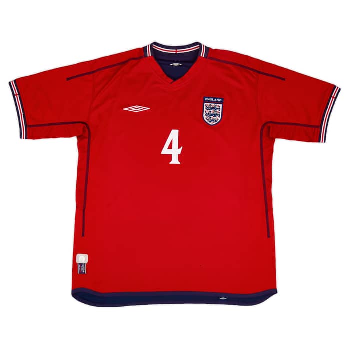 2002-04 England Away Shirt Gerrard #4