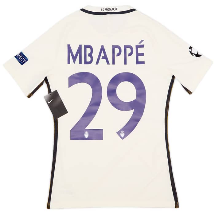 2016-17 Monaco Player Issue Away Shirt Mbappe #29 (M)