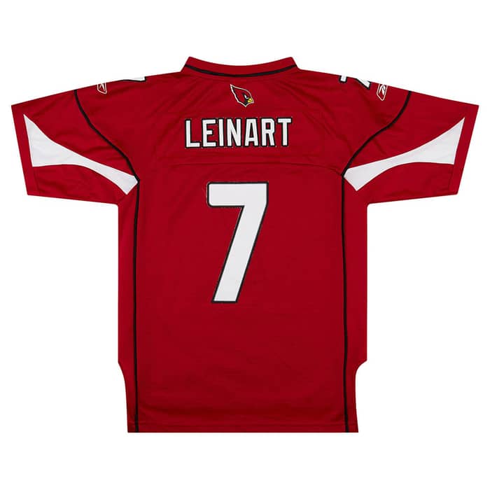 2007 Arizona Cardinals Leinart #7 Reebok Premier Jersey (Home) Y