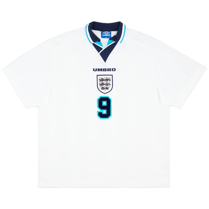 1995-97 England Home Shirt Shearer #9 - 9/10 - (XXL)